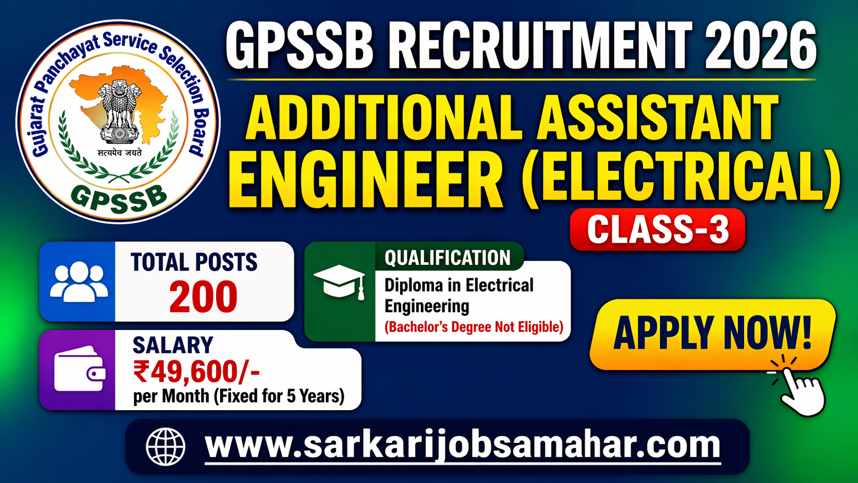GPSSB AAE Recruitment 2026 - Apply Online for 200 Posts